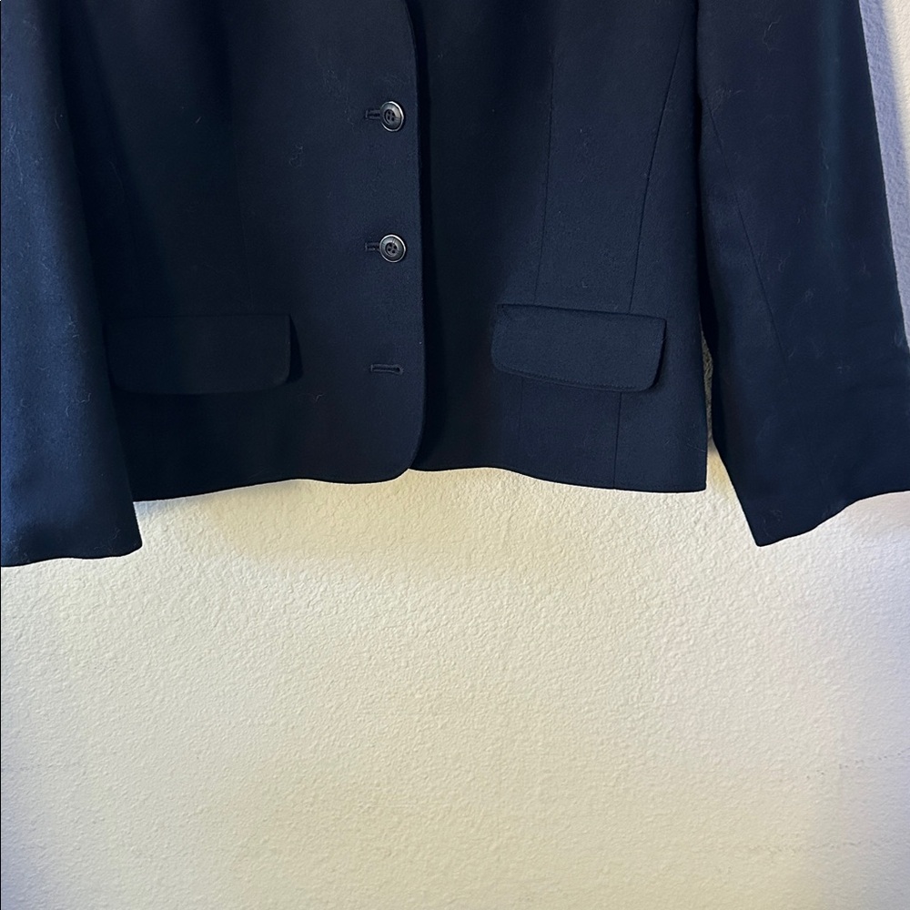Pendleton Dark Blue Wool Blazer - image 3
